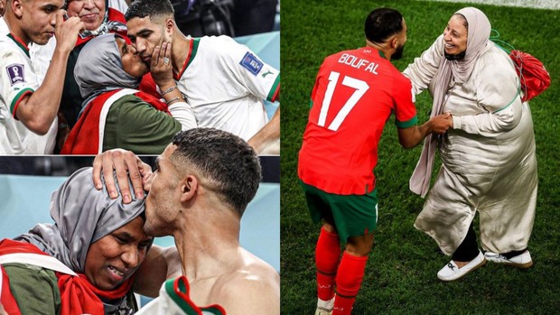 Achraf Hakimi dan Sofiane Boufal/Foto: Instagram.com/achrafhakimi/sofianeboufal_19 Momen haru Piala Dunia FIFA 2022