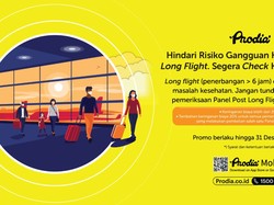 Akhir Tahun, Prodia Beri Diskon 20% untuk Pemeriksaan Panel Long Flight
