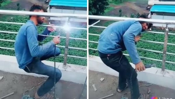 Foto Aksi Pekerja Bikin Geleng-geleng, Tak Habis Pikir Bisa Terjadi