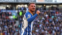 Alexis Mac Allister (24 tahun) disebut-sebut jadi incaran utama Liverpool. Namun, pemain Brighton itu turut diincar oleh Manchester City (Getty Images)