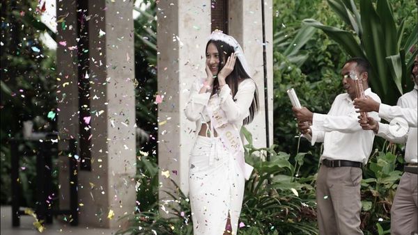 8 Gaya Anya Geraldine di Kejutan Ultah dari Pacar, Bikin Salfok Pakai Veil