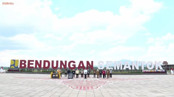 Potret Megahnya Bendungan Semantok Nganjuk yang Diresmikan Jokowi