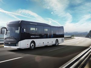 Hyundai Luncurkan Bus Mewah, Cocok Jadi Kantor Berjalan Hyundai Luncurkan Bus Mewah, Cocok Jadi Kantor Berjalan