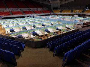 5 Foto Gedung Olahraga yang Disulap Jadi RS Darurat COVID-19 di China