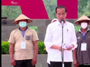 Bendungan Semantok Diresmikan, Jokowi Ingin Petani Panen 3 Kali Setahun
