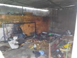 Kebakaran di SDN 4 Tonja Denpasar, 1 Motor Ikut Tersambar