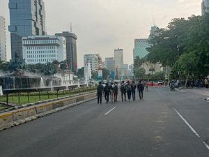 Aksi Geruduk MK di Patung Kuda, Polisi Siapkan Rekayasa Lalin Aksi Geruduk MK di Patung Kuda, Polisi Siapkan Rekayasa Lalin
