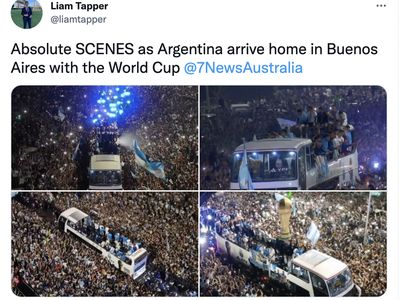 Heboh Warga Argentina Menyemut Subuh-subuh Sambut Messi Cs