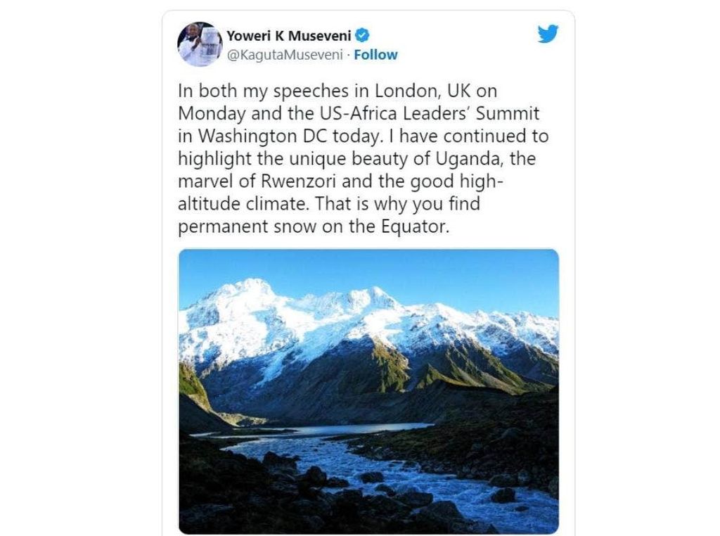 Presiden Uganda Promosi Wisata, tapi Kok Pakai Foto Negara Lain Sih Pak? Presiden Uganda Promosi Wisata, tapi Kok Pakai Foto Negara Lain Sih Pak?