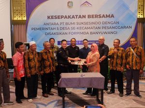 Dukung Investasi, 5 Desa MoU dengan Operator Tambang Emas Banyuwangi