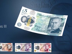 Uang Kertas Pound Sterling Bergambar Raja Charles III Beredar Juni 2024