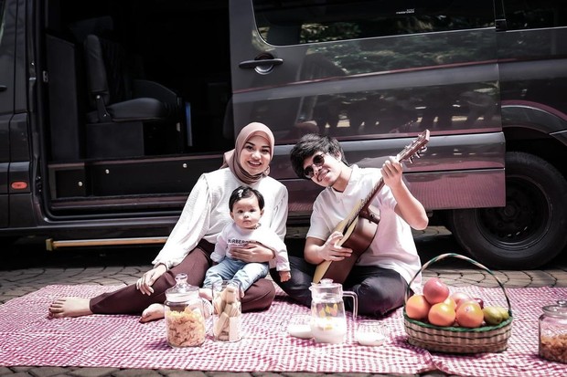 Aurel, Ameena, dan Atta/Sumber: IG @attahalilintar