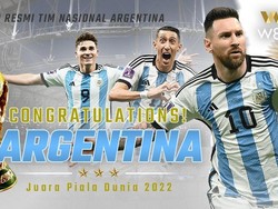 W88 Ucapkan Selamat untuk Messi dkk Usai Jadi Juara Dunia 2022