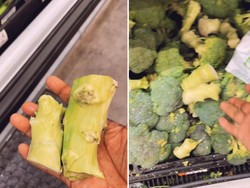 Picu Kontroversi, Wanita Ini Potong Batang Brokoli Saat Belanja Agar Hemat