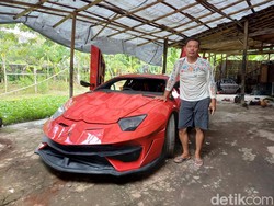 Mengintip Dapur Pacu Lamborghini Aventador Bikinan Warga Sukoharjo