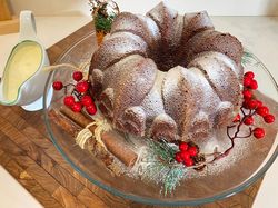 Resep Gourmet Fruit Cake dengan Vla Eggnog yang Unik