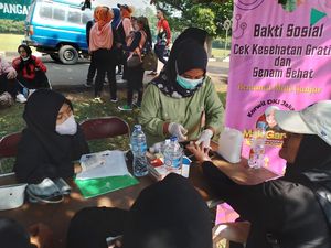 Relawan Ganjar Jakarta Adakan Cek Kesehatan Gratis dan Senam Massal