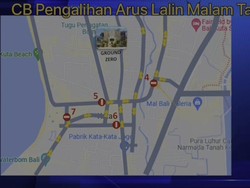 Pengumuman! Arus Lalin di Kuta Dialihkan Saat Malam Tahun Baru 2023