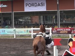 Putri Irfan Hakim Jatuh dari Kuda saat Kejurnas, Terguling Nyaris Terinjak