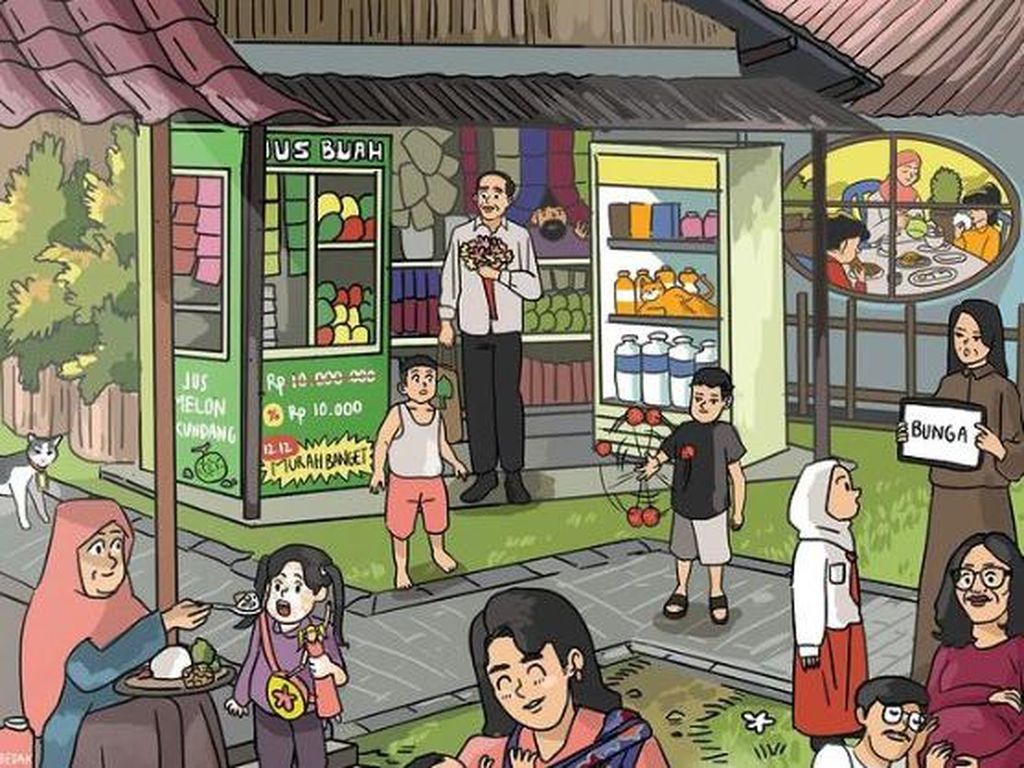 Mainan Latto-latto Ngetren di Sulsel Masuk Ilustrasi Ucapan Hari Ibu Jokowi