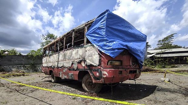 Dua Bocah SD di Blitar Bakar Bus Milik Pendukung Mantan Wali Kota
