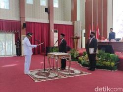 Gubernur Sulsel Resmi Lantik Kadis Pendidikan Jadi Pj Bupati Takalar