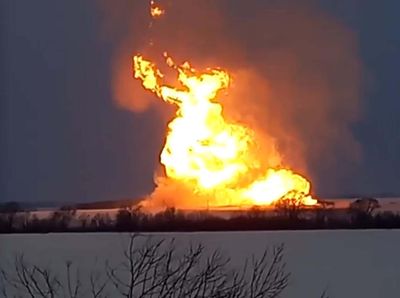 Penampakan Ledakan Pipa Gas di Rusia yang Tewaskan 3 Orang