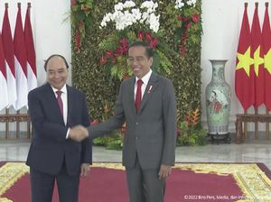 Jokowi Terima Kunjungan Presiden Vietnam Nguyen Xuan Phuc di Istana Bogor