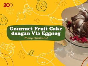 Rayakan Natal dengan Gourmet Fruit Cake Vla Eggnog