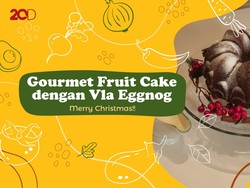 Rayakan Natal dengan Gourmet Fruit Cake Vla Eggnog