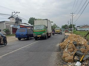 Waspada Lur! Jalur Gubug-Salatiga Ambles di 3 Titik