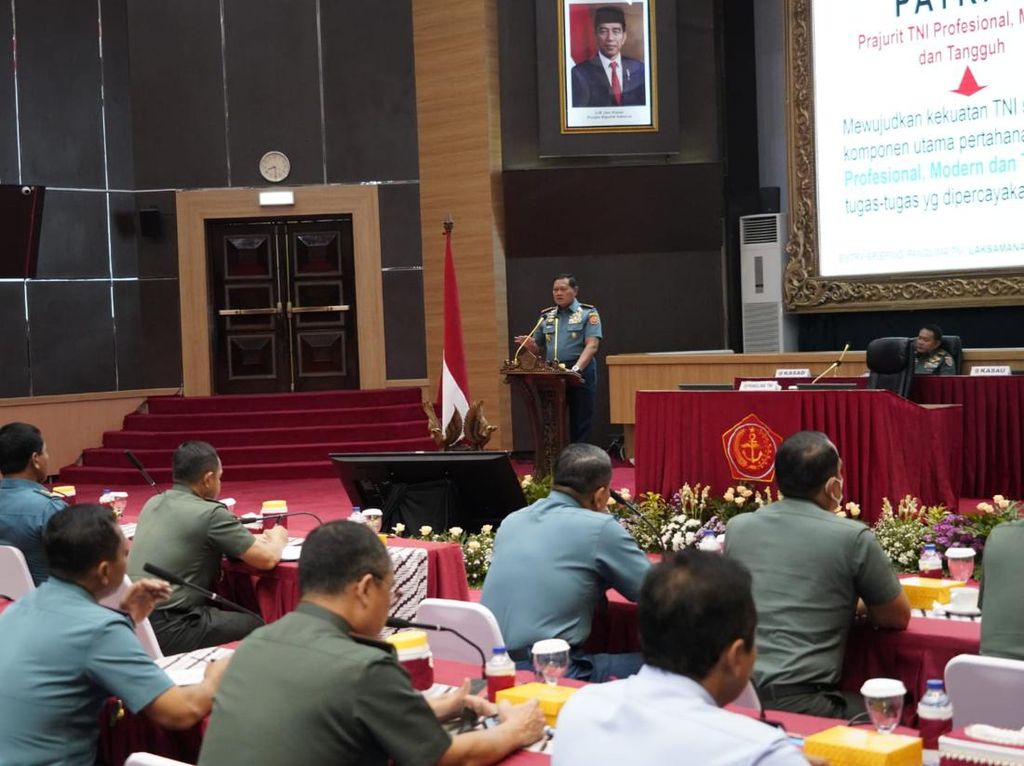 Awali Kepemimpinan, Laksamana Yudo Sampaikan 7 Poin Pokok ke Pati TNI