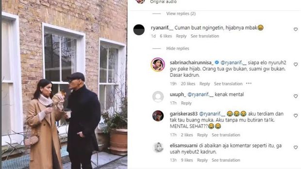 Unggahan Sabrina Chairunnisa