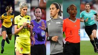 Dalam pertandingan Piala Dunia 2022, Ini merupakan kali pertama Piala Dunia memiliki wasit wanita. Getty Images