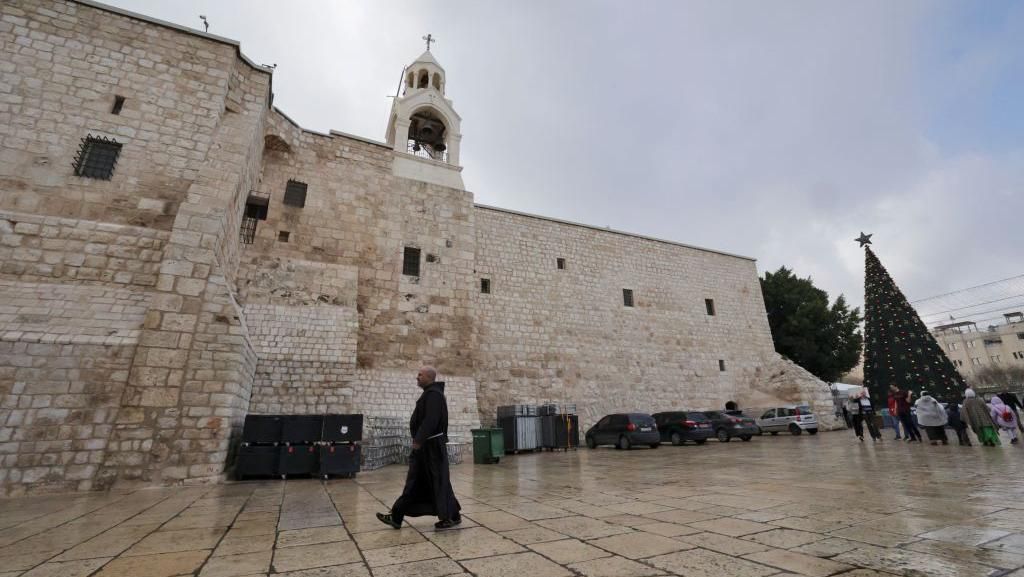 Suasana Kota Bethlehem di Tepi Barat Menjelang Natal Suasana Kota Bethlehem di Tepi Barat Menjelang Natal