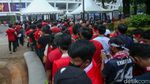 Suporter Timnas Indonesia Mulai Merahkan GBK