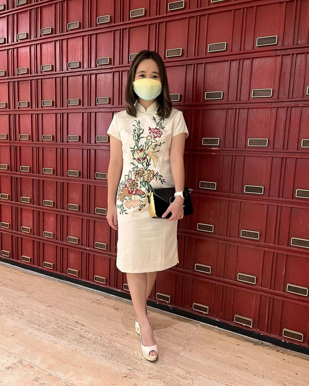 Gritte Agatha dengan Cheongsam/Sumber: IG @gritteagathaa