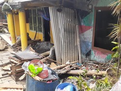 4 Rumah di Pesisir Semarang Rusak Berat Dihantam Gelombang Tinggi