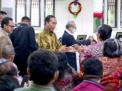 Jokowi Kunjungi Perayaan Natal di Bogor