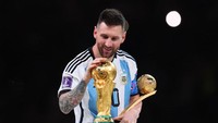 Kerja keras Messi berbuah hasil. Messi bawa Argentina juara Piala Dunia 2022 setelah bungkam Prancis di babak final (Getty Images)