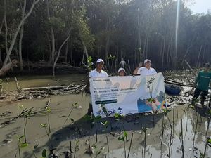 Selamatkan Lingkungan & Ekonomi, Asuransi Rama Tanam Pohon Mangrove