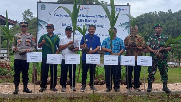 BRI Life Tanam Pohon di Gunung Kidul