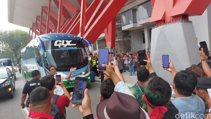 Bus Timnas Indonesia di Kuala Lumpur