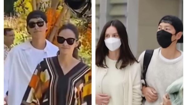 7 Foto Wanita Bule Diduga Pacar Song Joong Ki, Terciduk Kondangan di Bali