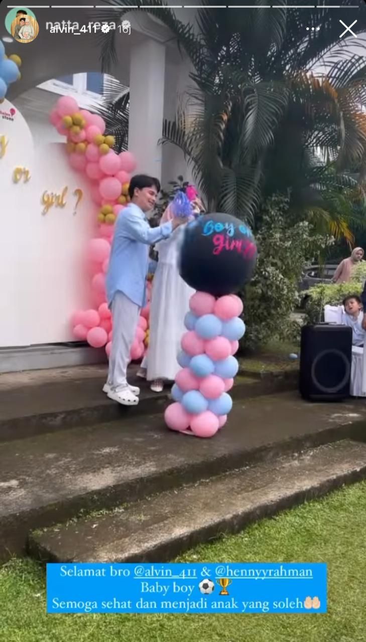 Alvin Faiz dan Henny Rahman Gelar Gender Reveal