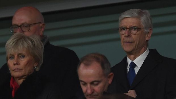 LONDON, ENGLAND - DECEMBER 26: Arsene Wenger the former Arsenal Manager in the Directors Box before the Premier League match between Arsenal FC and West Ham United at Emirates Stadium on December 26, 2022 in London, England. (Photo by David Price/Arsenal FC via Getty Images)