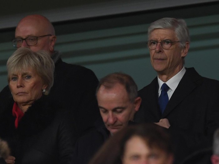LONDON, ENGLAND - DECEMBER 26: Arsene Wenger the former Arsenal Manager in the Directors Box before the Premier League match between Arsenal FC and West Ham United at Emirates Stadium on December 26, 2022 in London, England. (Photo by David Price/Arsenal FC via Getty Images)