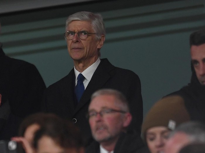 LONDON, ENGLAND - DECEMBER 26: Arsene Wenger the former Arsenal Manager in the Directors Box before the Premier League match between Arsenal FC and West Ham United at Emirates Stadium on December 26, 2022 in London, England. (Photo by David Price/Arsenal FC via Getty Images)