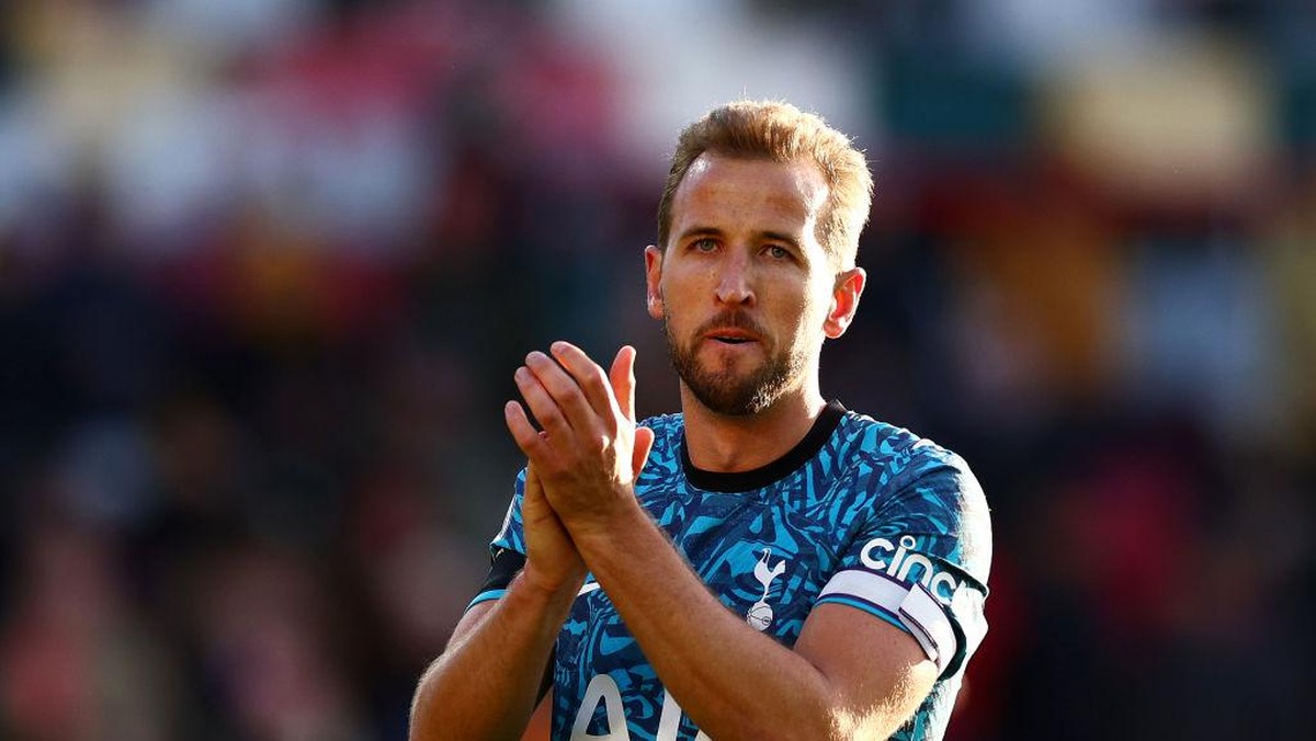 Harry Kane langsung bikin gol sekembalinya dari Piala Dunia 2022 (Getty Images/Clive Rose)
