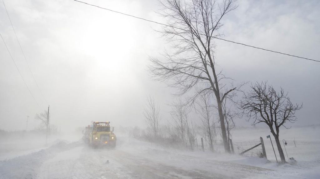 Kanada Dihantam Badai Salju, Suhu Capai -45 Derajat Celcius Kanada Dihantam Badai Salju, Suhu Capai -45 Derajat Celcius